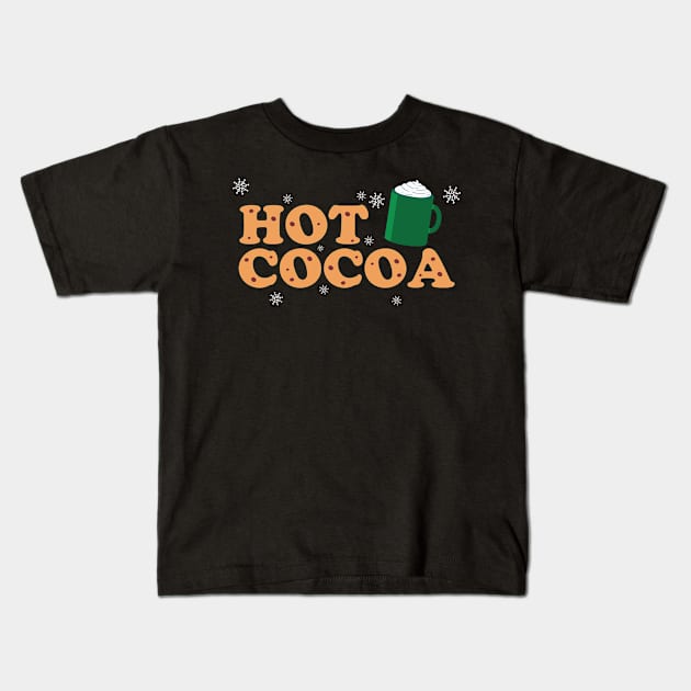 Hot Cocoa Kids T-Shirt by MZeeDesigns